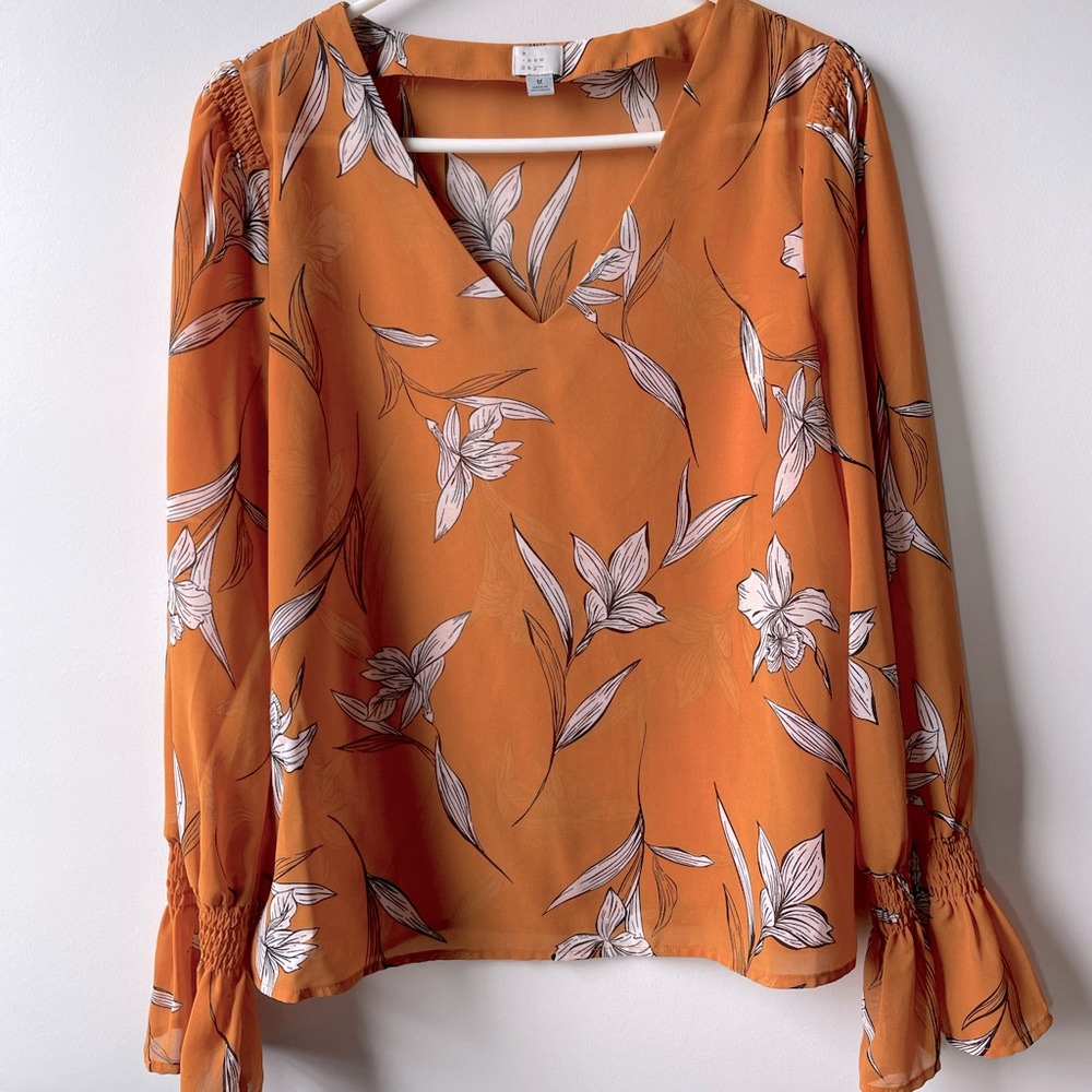 A New Day Floral Blouse